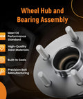 Close-up of rear wheel hub and bearing assembly beefed up for Pontiac Vibe 2009 2010 Toyota Corolla 2009 2019 Toyota Matrix 2009 2014