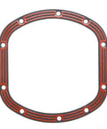 Dead On Fit Boss Grade Dana 30 Differential Cover Gasket For Off Road Truck Build, reusable rubber seal with red lines.