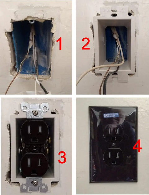 1-Gang Non-Metallic Electrical Outlet Box Extender For Power Receptacles and Switches UL Listed 5 Pack DIY Friendly Easy Install