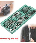 Professional Alloy Steel Tap Die Set In M3 To M12 Metric Sizes For Heavy Machining Jobs Build Strong Threads By Hand Or Machine With Tough Tools That Get The Job Done Smooth And Fast. 20-piece tap and die set in case