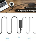 Beefy 130W USB C Fast Charge Laptop Charger Adapter with 5ft cord for XPS 15 2in1 9575 Precision 5530 5550 5750 3560 3550 laptops