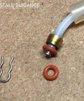Close-up of Grouphead Gasket For Oracle BES900 BES920 BES980 BES990 Espresso Machines 58mm O Ring during installation.