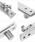 Heavy Duty Hidden Pivot Door Hinge Adjustable Rotation Hinge For Wood Doors Built To Last Concealed Hardware Brushed Finish
