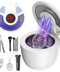 Dope High Frequency 45kHz Ultrasonic Jewelry Cleaner With 200Ml Tank Deep Cleans Rings Silver Diamonds and watches shown in use