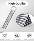 Built Tough 5 1/8 Inch Recliner Extension Spring Replacement Set, stainless steel coil with hooks, durable and rust-resistant.