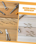 100 Pcs M6 Round Head Socket Screws And Nuts Kit Zinc Coated Furniture Bolts For DIY assembly, flat lay on wood surface with tools