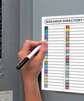Person labeling an electrical box using 16 Sheets Breaker Panel Labels Set For Electrical Box And Load Center, colorful number stickers visible.