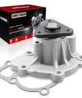 Straight Shot Engine Water Pump With Durable Seal Gasket Easy Swap For Chrysler Dodge Jeep Mitsubishi Rigs AW6038 1207180 shown with gasket and packaging.