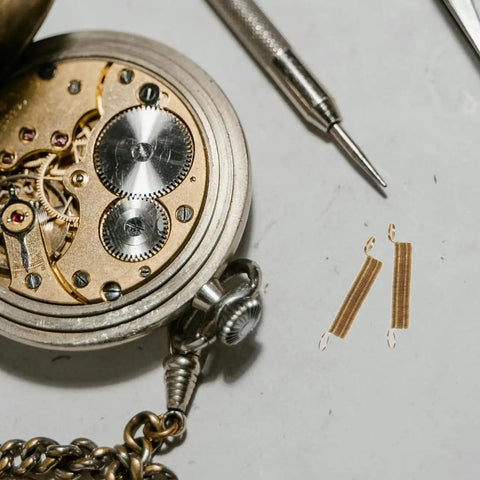 Clock Tension Springs Replacement Kit For Wall Clocks And Alarm Clocks with mechanical parts and alloy extension springs