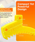 Lathe Spindle Lock Wedge For Atlas Craftsman 10 and 12 Inch Lathes, precision yellow plastic block with measurements.