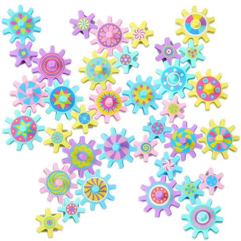 36 Piece Magnetic Gear Set For STEM Learning ✓
