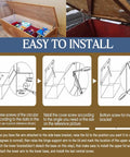Heavy Duty Chest Lid Supports 200N 60lb Soft Close Hinges for Large Wooden Chests installation instructions