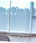 4 Pieces Sliding Door Wheel Pulley Track Roller Set For Wardrobe And Cabinet Doors installed on sliding glass doors