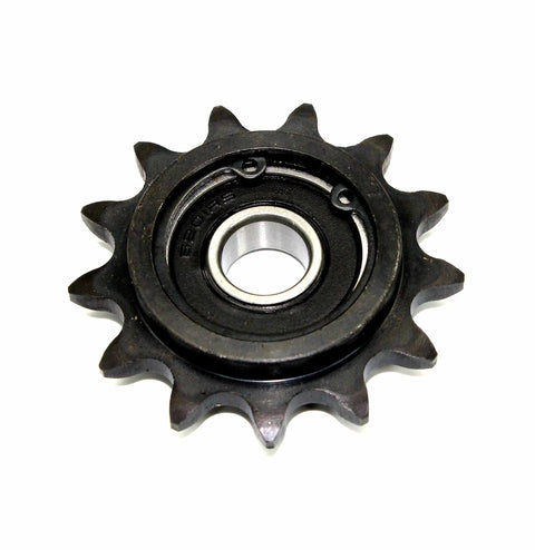 Idler Sprocket 13 Tooth One Half Inch Bore For Roller Chain 40 41 420 Fits Chains 40 41 420 Beefy Silver Or Black Finish Heavy Duty Drive Component For Machinery Farm And Workshop