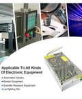 No Fuss Heavy Duty 240W DC Switching Power Supply With Adjustable 0 To 48V Output 5 Amps Max Draw and diverse electronic applications.