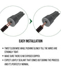 30 Pack Silicone Filled Waterproof Wire Connectors For Outdoor Lighting AWG 22 To 8 Quick No Solder Install