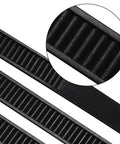 Close-up of 60 Pack Push Mount Zip Ties Nylon Cable Ties for Wire Harnesses Black Snap In Car Mount Ties Automotive Fasteners Durable Nylon