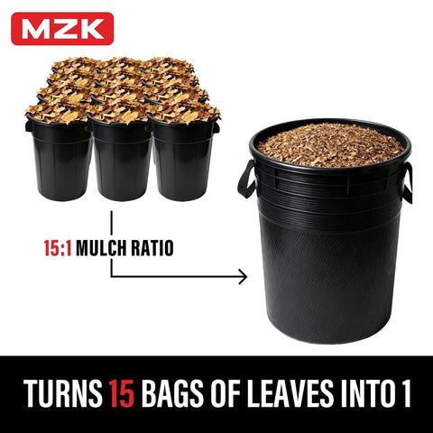 Image showing 15-to-1 mulch conversion, highlighting All In One Electric Leaf Blower Corded Vacuum Mulcher With 460 CFM And 167 MPH Airflow