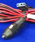 Beefy 6-Foot Heavy Duty Cigarette Lighter Power Cord with 3-Pin Socket for CB Ham Radios, 16 Gauge Wire, Includes 4 Amp Fuse, Red