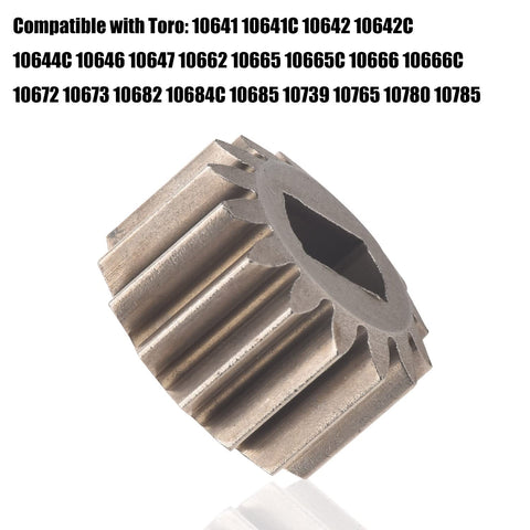 Two Pack 131-5399 15T Pinion Gear for 30 Inch Rear Drive Toro Time Master Mowers, compatible models shown in background