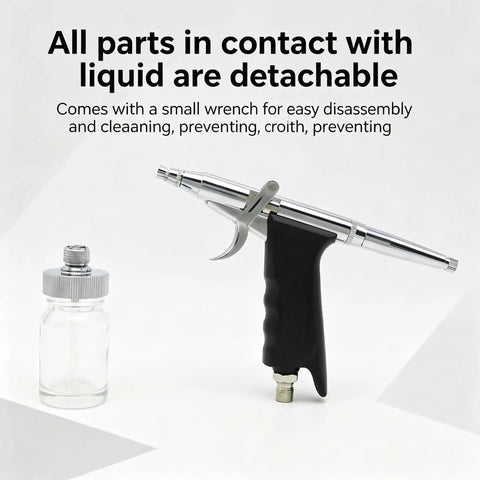 Facial Oxygen Injector Spray Gun For Deep Hydration And Skin Rejuvenation Atomized Fine Mist Sprayer with detachable parts