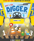 Cover of Construction Site Digger Adventure For Kids A Magic Headlight Find And Count Quest That Teaches Counting From One To Ten