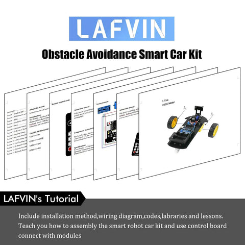 2WD Smart Robot Car Kit With Ultrasonic Sensor Module R3 Board Remote Control Arduino IDE Compatible DIY Kit instructions