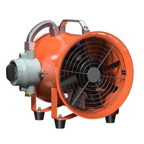 12 Inch Explosion Proof Portable Beast Of A Blower Extractor Fan With 790W Motor And 2645 CFM High Velocity Ventilator, front view
