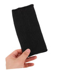 Heavy Duty Cut Resistant Arm Sleeves Built Tough For Serious Yard And Mechanic Jobs Deliver Rock Solid Forearm Protection That Truly Holds Up Through Long Days In Matte Black, shown from hand perspective.