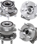 4 Piece Wheel Bearing Hub Assembly Set For Subaru Forester 2009-2013, Impreza 2008-2013, And WRX 2013 Front And Rear Replacement Kit