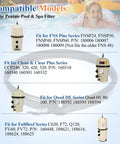 Tension Control Clamp Ring Kit For Pool And Spa Filter Easy Install Durable Clamp Ring For FNS Plus Series 23 And A Quarter Inch And 2 And A Quarter Inch Height Fits FNSP24 FNSP36 FNSP48 FNSP60 And 180006 180009 compatibility chart