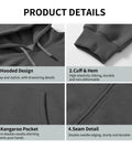 Product details featuring hooded design, cuff and hem, kangaroo pocket, seam detail of the Sexy And I Tow It Vintage Funny Camping RV Camper Truck Hoodie For Women Cozy Fleece Sweatshirt For Outdoor Lovers Road Trip Ready Gear That Stands Out On Campsites And Everyday Adventures.