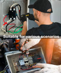 Man installing Weatherproof IP67 Electrical Junction Box With Mounting Plate 15 x 11 x 5.1 Inches on machinery