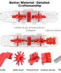 Ultimate Bike Chain Cleaning Kit With Deep 360 Degree Clean, Dual Row Nylon Brushes, Gear Brush And Scrubber, component parts illustration
