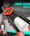 DNA Motors Heavy Duty Rivet Gun With Collection Bottle Tool Set features extra long handles for increased mobility and ease of use.