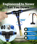 All In One One Fourth Inch Drip Irrigation Kit With Hundred Foot Tubing And Sixteen Adjustable Copper Nozzles details