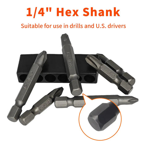 JIS Screwdriver Bit Set With Magnetic Tips 35mm And 50mm One Quarter Inch Hex Shank S2 Alloy Steel Pro Grade For Japanese Cars Motorcycles Bicycles And Other Gear Maintenance