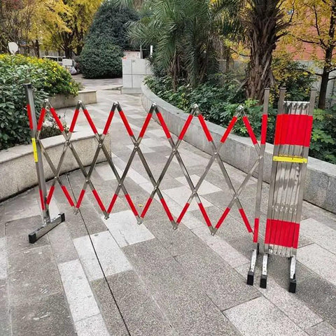 Heavy Duty Expandable Safety Barricade Built Tough With Rust Proof Stainless Steel Housing And A Slick Pulley System That Makes Highway Work Zones And Parking Lots A Breeze