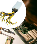 Heavy Duty 3600W Mining Power Supply For Multi GPU Rigs And Industrial Miners 180 To 265V Switching PSU With Metal Housing Quiet Operation Built Tough For Stable Power And Safety, metal PSU with 15 cables