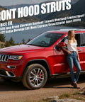 Front Hood Lift Supports for Jeep Grand Cherokee 2011 to 2020 and Dodge Durango 2011 to 2022 No Fuss Direct Replacement