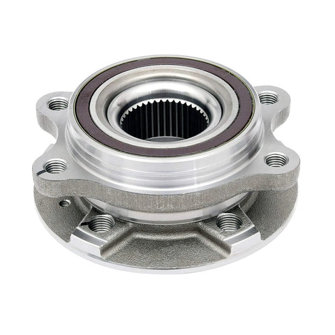 Front Wheel Bearing Hub Assembly Set Of 2 For 2009 To 2015 Audi A4 A5 A6 Q5 S4 S5 Front Left Or Front Right Position Replacement With Durable Bearings And Smooth Rotation