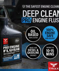 Oil Based Engine Flush Deep Clean Sludge Busting And Carbon Removal In The Oil System Non Solvent Formula Safe For Engine Seals And Injectors Pro Shop Grade Garage Ready 16 Oz 473 Ml bottle