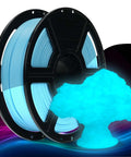 Ultra Bright Glow PLA Filament 1.75mm 1kg Spool For Fast 500mm/s Printing Crazy Bright Blue Glow In The Dark 3D Printer Filament
