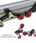 Dead Nuts Steady One Way Bearing Roller Press Feeder Aluminum Alloy Featherboard with dual rollers for smooth feeding.