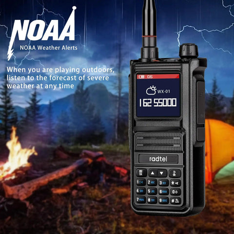 Beast Multi Band Ham Radio With 256 Channels And Aviation Air Band NOAA Marine Weather Long Range Handheld Transceiver by campfire