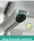 Logis Fine Single Hole Bathroom Faucet Chrome High Arc Spout For Vanity Sink 1.2 GPM Water Saving Easy Clean Finish detail