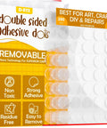 Double sided adhesive dots with packaging showing 280 removable dots for art, craft, DIY and repairs, non-toxic and easy to remove.