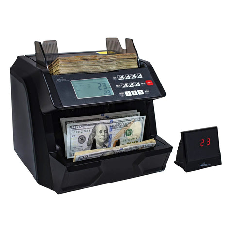 High Speed Money Counting Machine With Add And Batch, 1500 Bills Per Minute, Ultraviolet Magnetic Ink Infrared Counterfeit Detector
