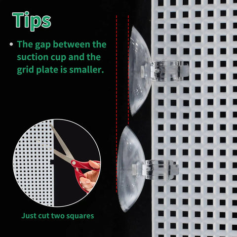 A Straight Up Fish Tank Divider Set That Slides Right In Without The Hassle Includes Tough Suction Cups And Lets You Cut It To Size for easy fitting.