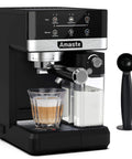 Front view of 20 Bar Espresso Machine With Touch Screen And Automatic Milk Frother 3-In-1 Latte Maker For Espresso Cappuccino And Latte Built-In Milk Tank For Home Coffee Bar Barista Grade Froth 1350W.